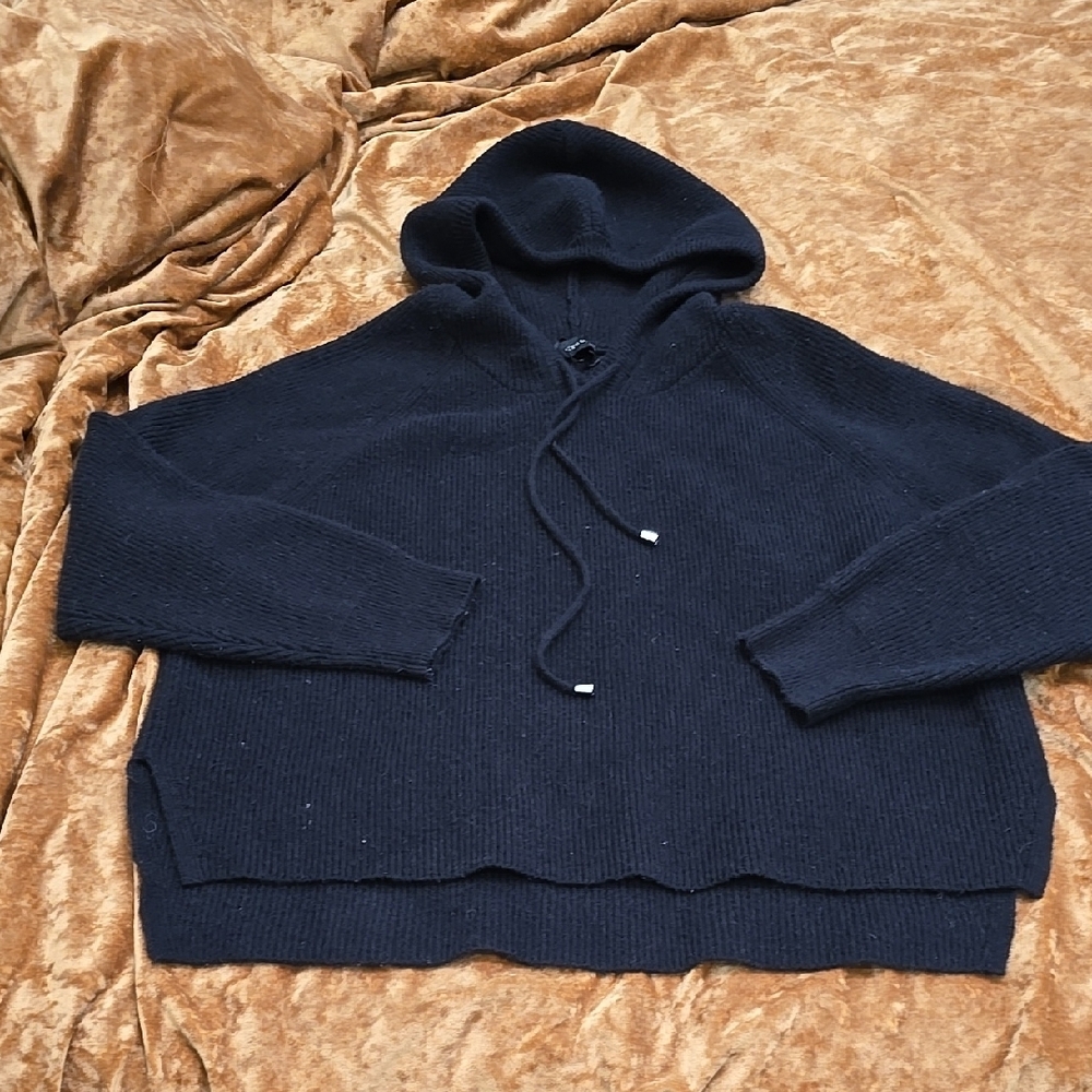 Black Hooded Sweater XL